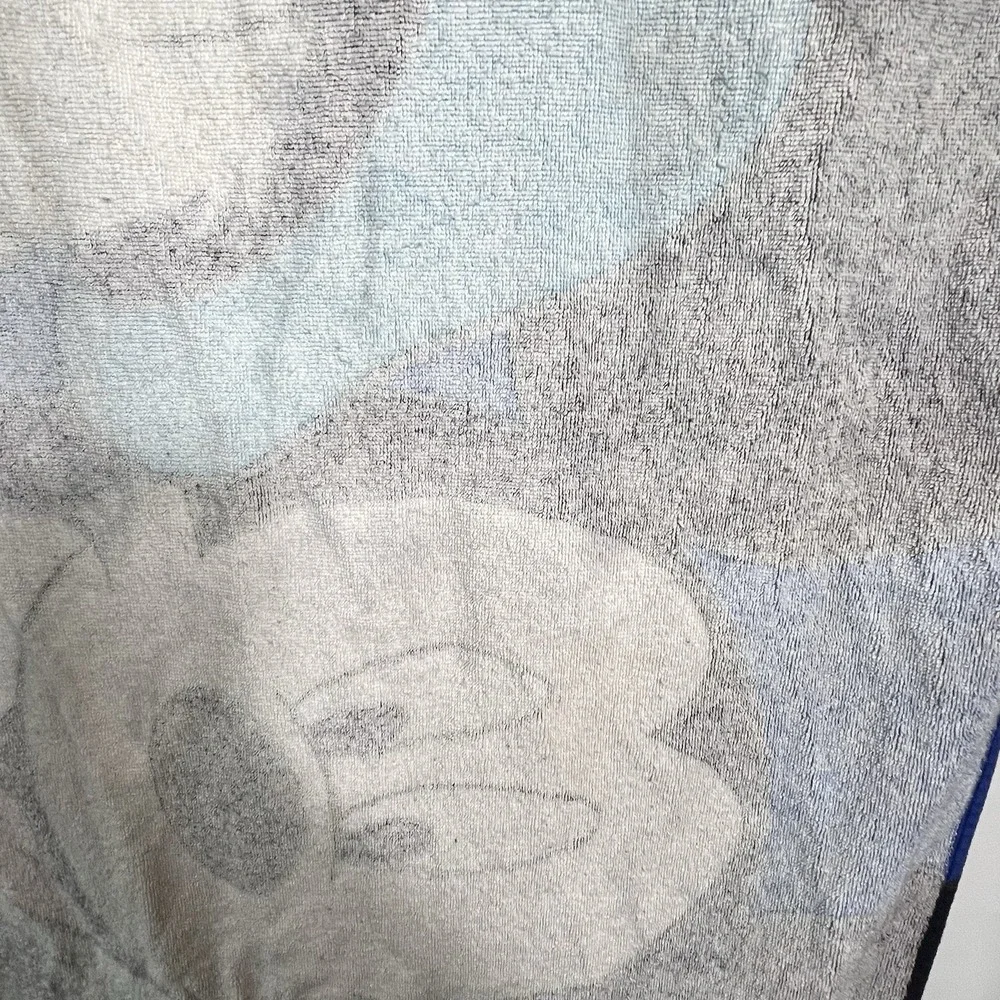 Vtg Mickey Unlimited Disney Beach Towel Mickey Donald Goofy Pluto 100%Cotton 90s